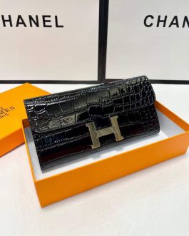 Hermes leather wallet