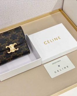 Celine leather wallet