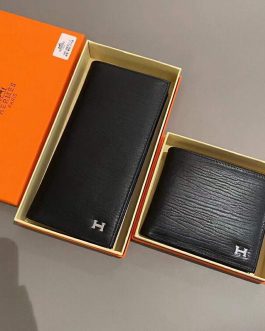 Hermes leather men's wallet