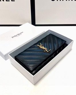 YSL WALLET leather