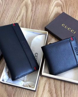 Мужской кожаный кошелек Gucci