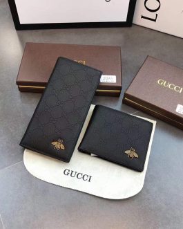 Мужской кожаный кошелек Gucci