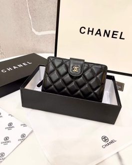 Chanel leather wallet