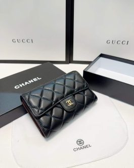 Chanel leather wallet