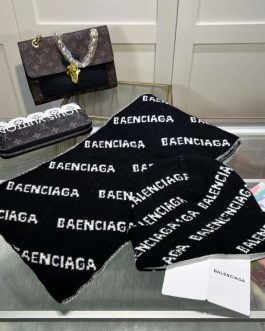 Balenciaga komplet zestaw szalik czapka