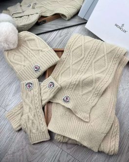 Moncler set, scarf, hat, gloves