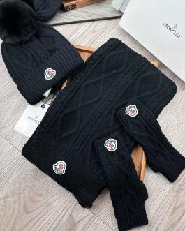 Moncler set, scarf, hat, gloves