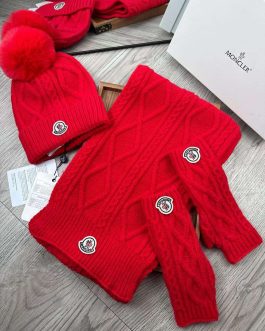 Moncler set, scarf, hat, gloves