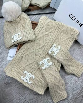 Celine set, scarf, hat, gloves