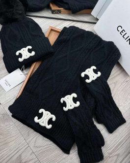 Celine set, scarf, hat, gloves