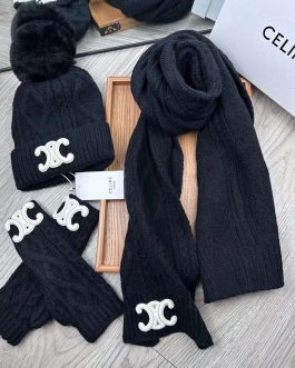 Celine set, scarf, hat, gloves