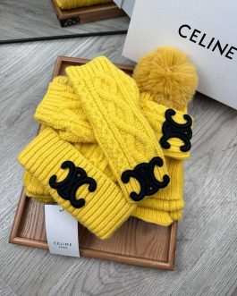 Celine set, scarf, hat, gloves