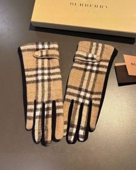 Rękawiczki damskie rękawice Burberry skora