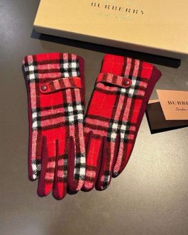 Rękawiczki damskie rękawice Burberry skora