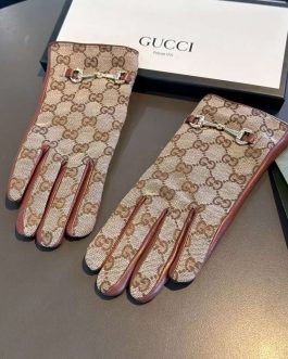 Rękawiczki damskie rękawice Gucci skora