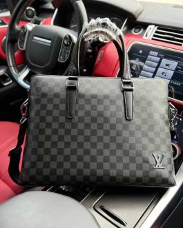 Skorzana męska torba aktówka Louis Vuitton, skóra