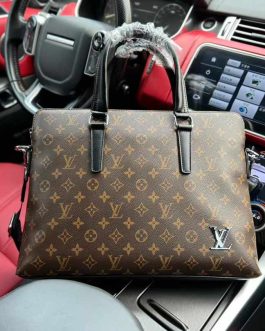 Skorzana męska torba aktówka Louis Vuitton, skóra