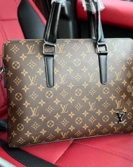 Skorzana męska torba aktówka Louis Vuitton, skóra