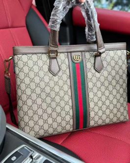 Skorzana męska torba aktówka Gucci, skóra