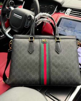 Skorzana męska torba aktówka Gucci, skóra