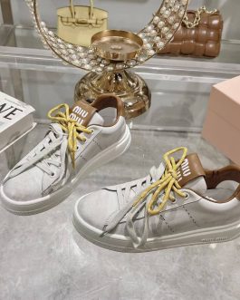 MIU MIU Sneakersy, trampki, tenisówki, buty, skora