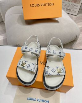 Louis Vuitton Buty, sandaly klapki, skora