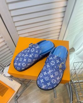 Louis Vuitton Buty, sandaly klapki, skora