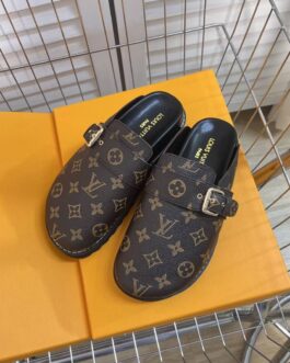 Louis Vuitton Buty, sandaly klapki, skora