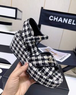 Chanel Buty, sandály převracejí, skóre