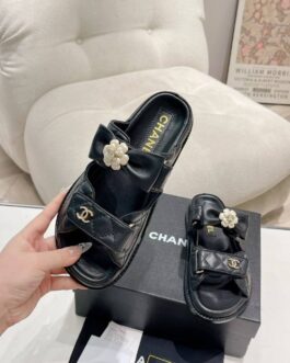 Chanel Buty, Sandale flip -flops, Scor