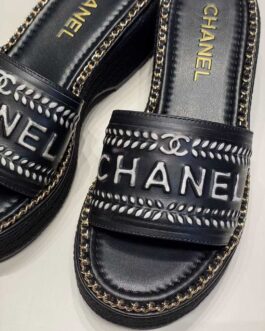 Chanel Buty, sandály převracejí, skóre