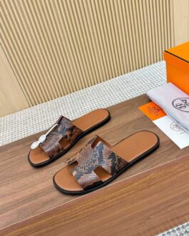 Hermes Buty, sandaly klapki, skora