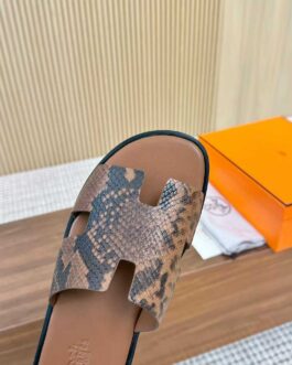 Hermes Buty, sandaly klapki, skora