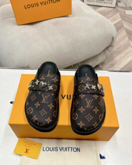 Louis Vuitton Buty, sandaly klapki, skora