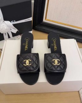 Chanel Buty, sandaly klapki, skora