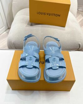 Louis Vuitton Buty, sandaly klapki, skora