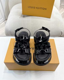 Louis Vuitton Buty, sandaly klapki, skora