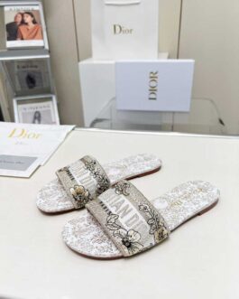 Dior Buty, sandaly klapki, skora
