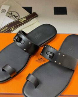 Hermes Buty, sandaly klapki, skora