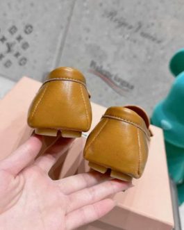 Miu Miu loafers women's ballerinas LoAffea leather