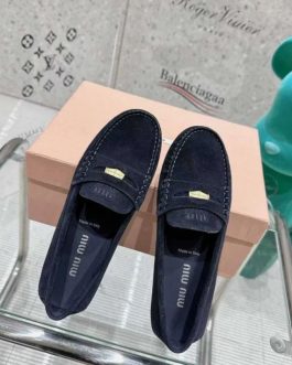 Miu Miu loafers women's ballerinas LoAffea leather
