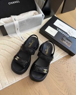 Chanel Buty, sandály převracejí, skóre