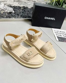 Chanel Buty, sandaly klapki, skora