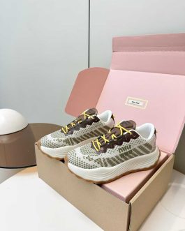 Miu miu Sneakersy, trampki, tenisówki, buty, skora