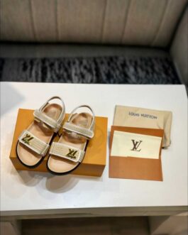 Louis Vuitton Buty, sandaly klapki, skora