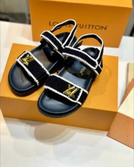 Louis Vuitton Buty, sandaly klapki, skora