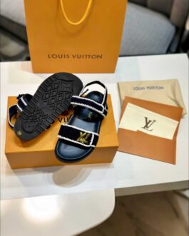 Louis Vuitton Buty, sandaly klapki, skora
