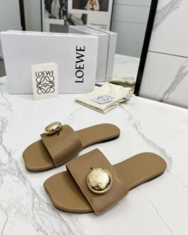 Loewe Buty, sandaly klapki, skora