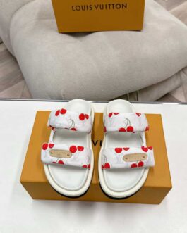 Louis Vuitton Buty, sandaly klapki, skora
