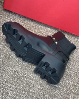 Valentino Buty damskie, kozaki, botki, skóra